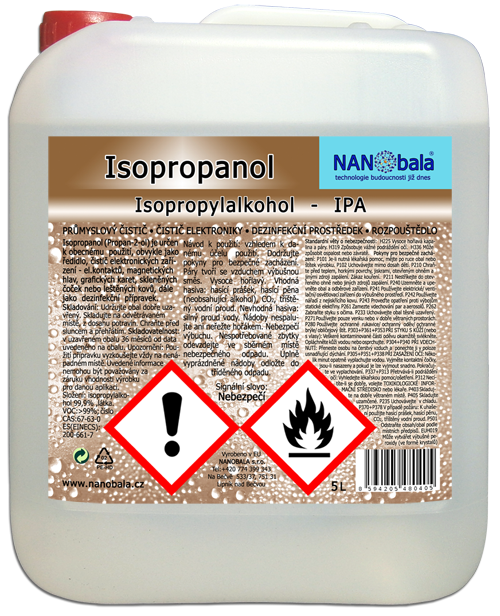 Isopropanol balení 5L kanystr